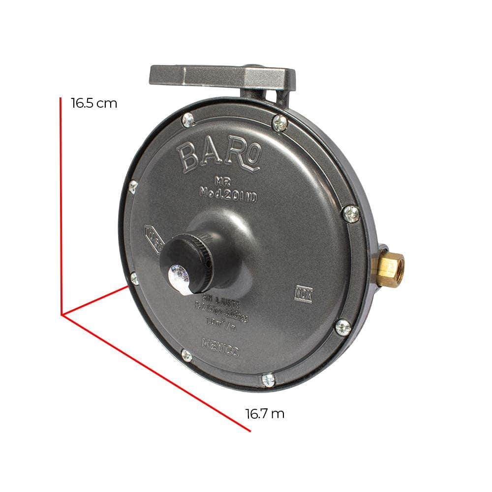 IUSA - Regulador gas l.p. baja presión para 2 cilindros mod. REG201 B000