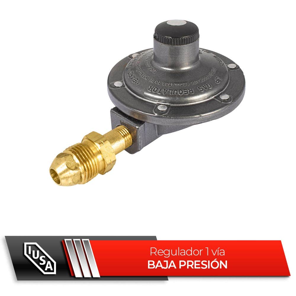 IUSA - Regulador gas L.P. baja presión para 1 cilindro mod. REG102 PPR1