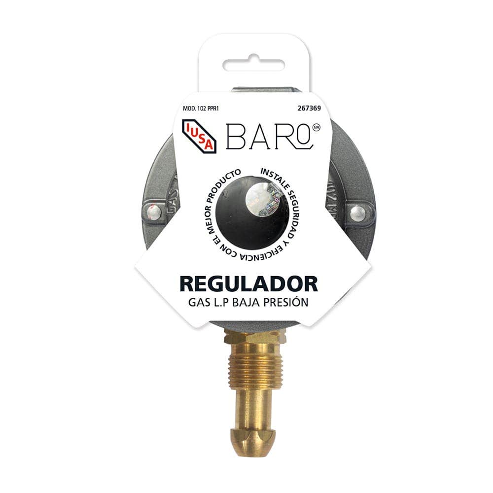 IUSA - Regulador gas L.P. baja presión para 1 cilindro mod. REG102 PPR1