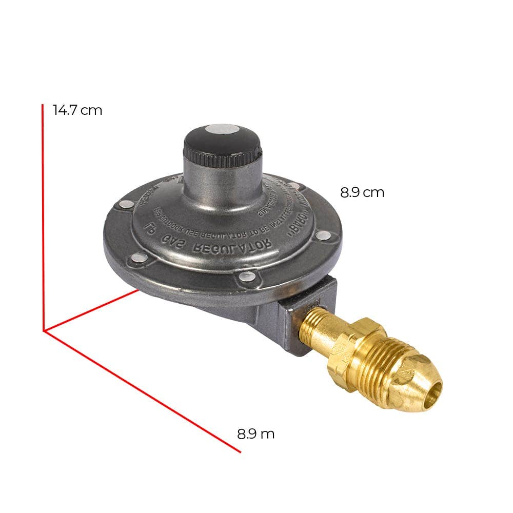 IUSA - Regulador gas L.P. baja presión para 1 cilindro mod. REG102 PPR1