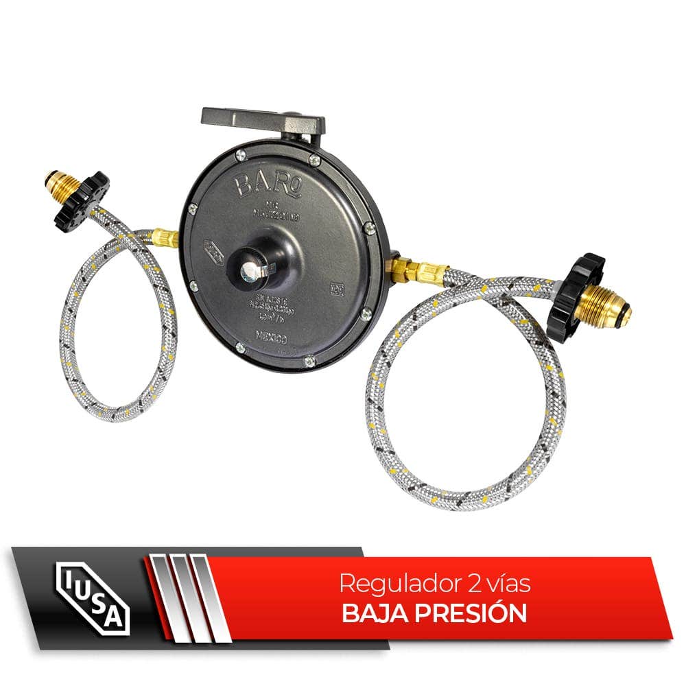 IUSA - Regulador gas l.p. baja presión para 2 cilindros mod. reg201 pmfm