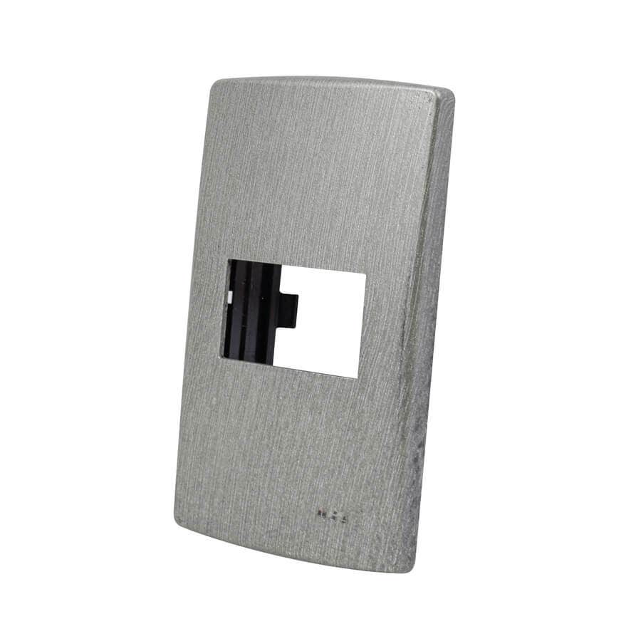IUSA - Placa scudetto decore metálica de 1 ventana