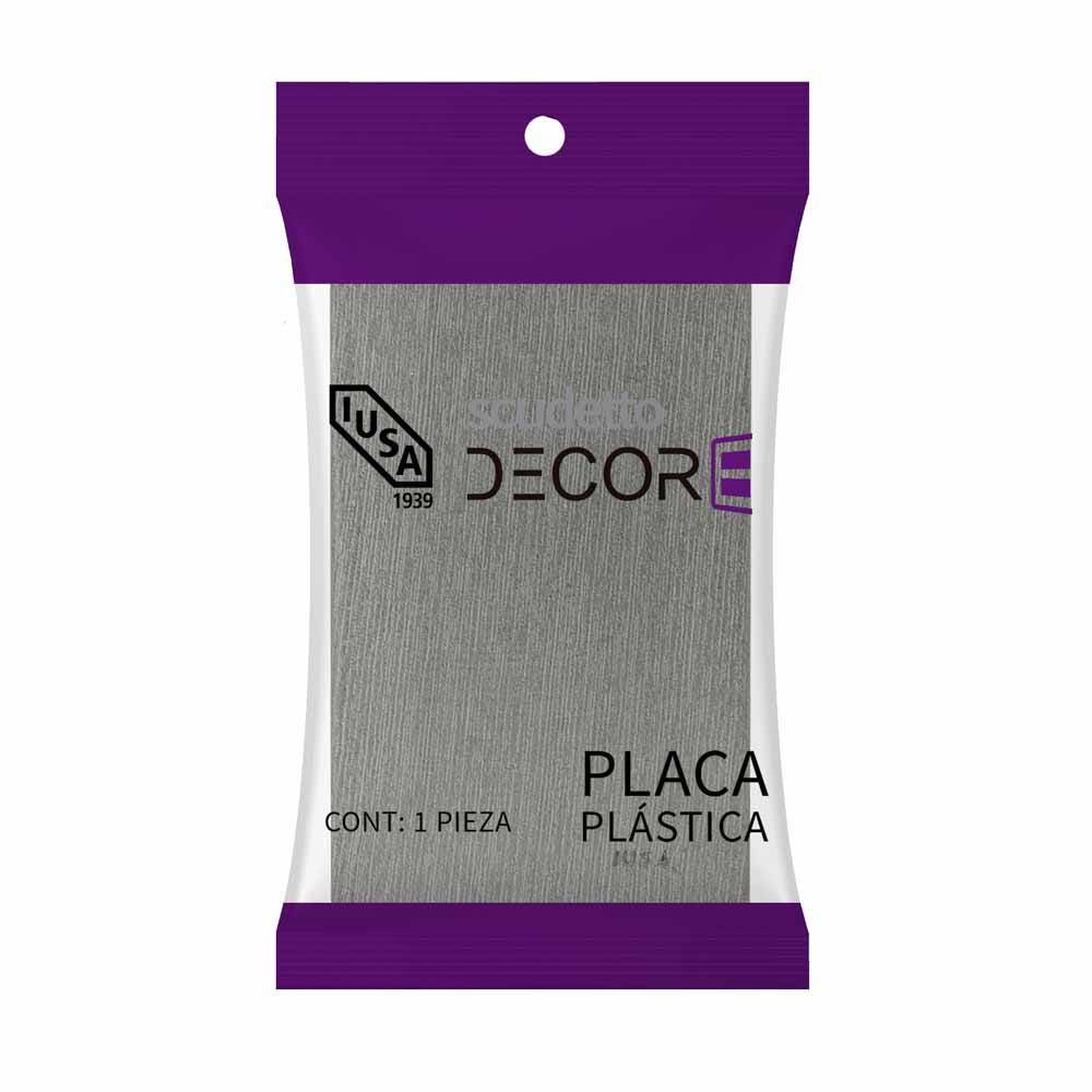 IUSA - Placa ciega scudetto decore metálica