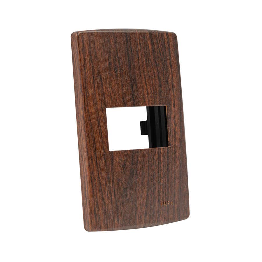 IUSA - Placa scudetto decore caoba de 1 ventana
