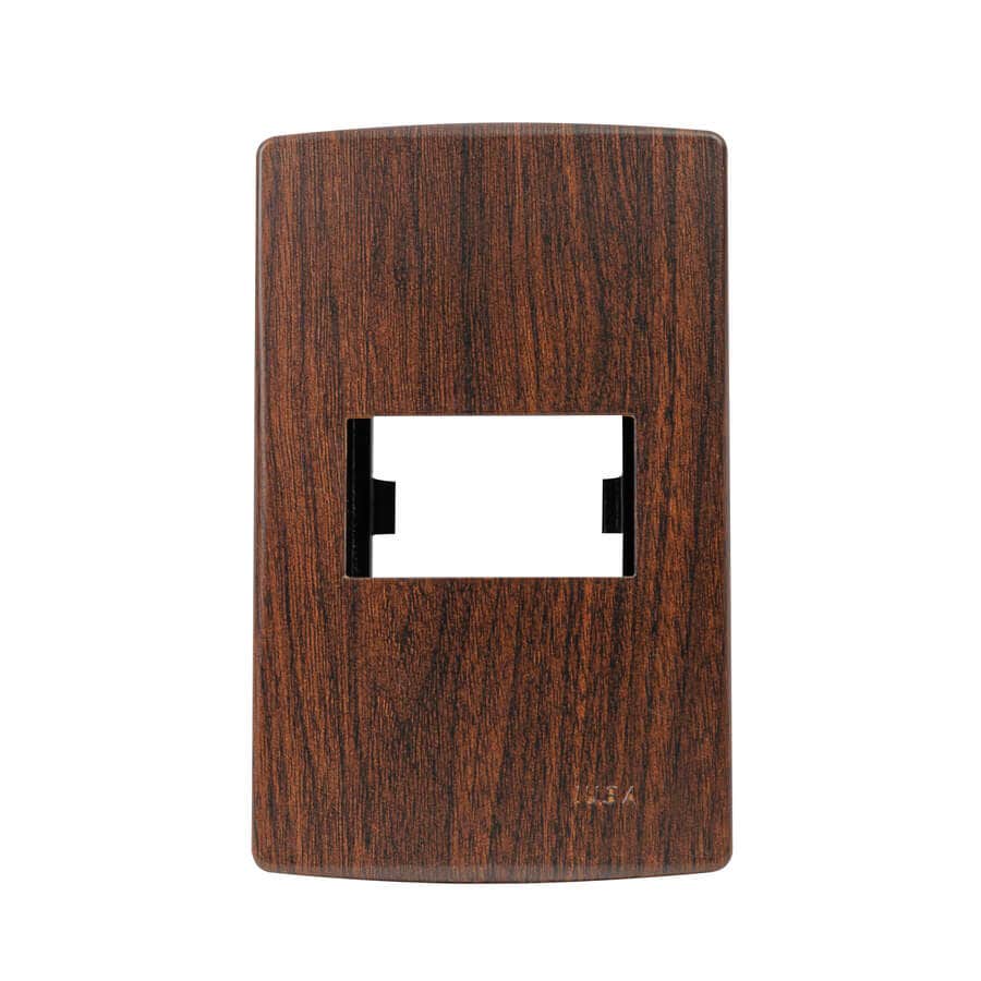 IUSA - Placa scudetto decore caoba de 1 ventana