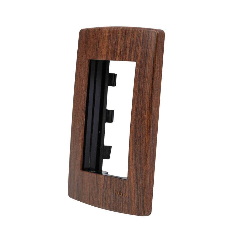 IUSA - Placa scudetto decore caoba de 3 ventanas