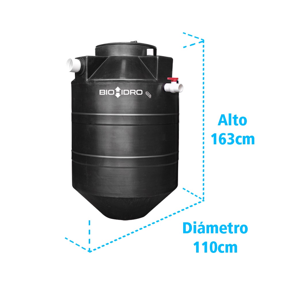 IUSA - Biohidro, Digestión de Aguas, IUSA, 900 L., Modelo 3