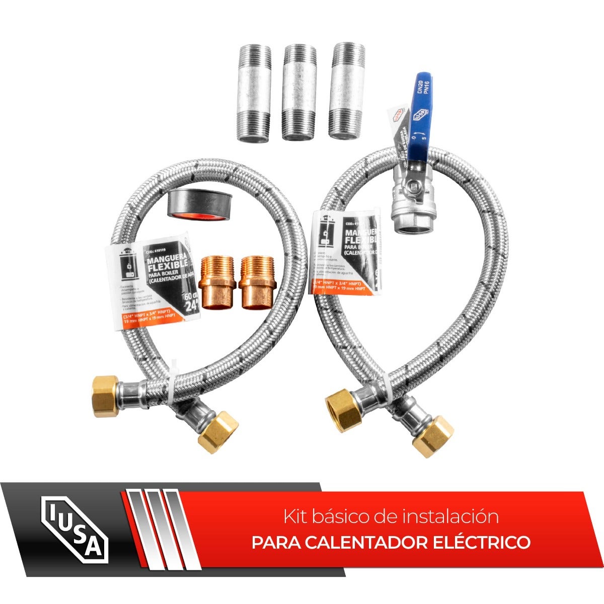 IUSA - Kit de instalación completo IUSA para calentador eléctrico