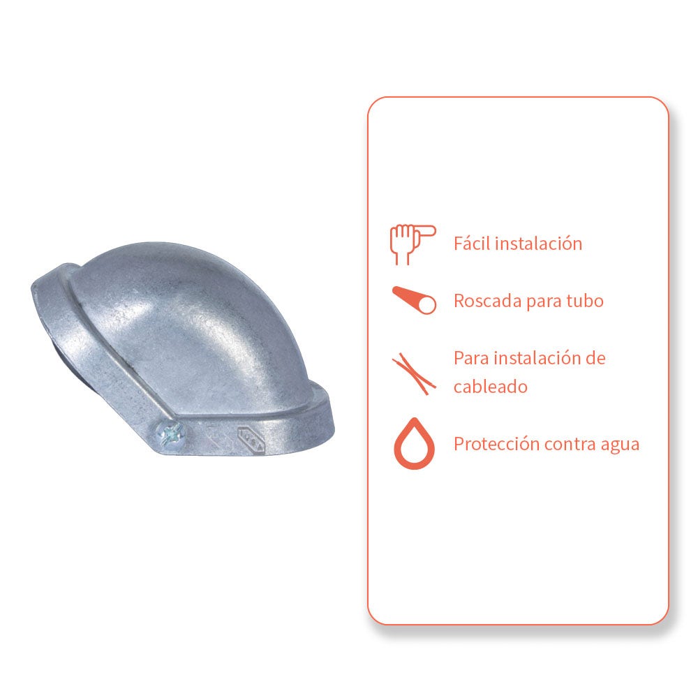 IUSA - Mufa para acometidas de 1 1/4 de pulgadas