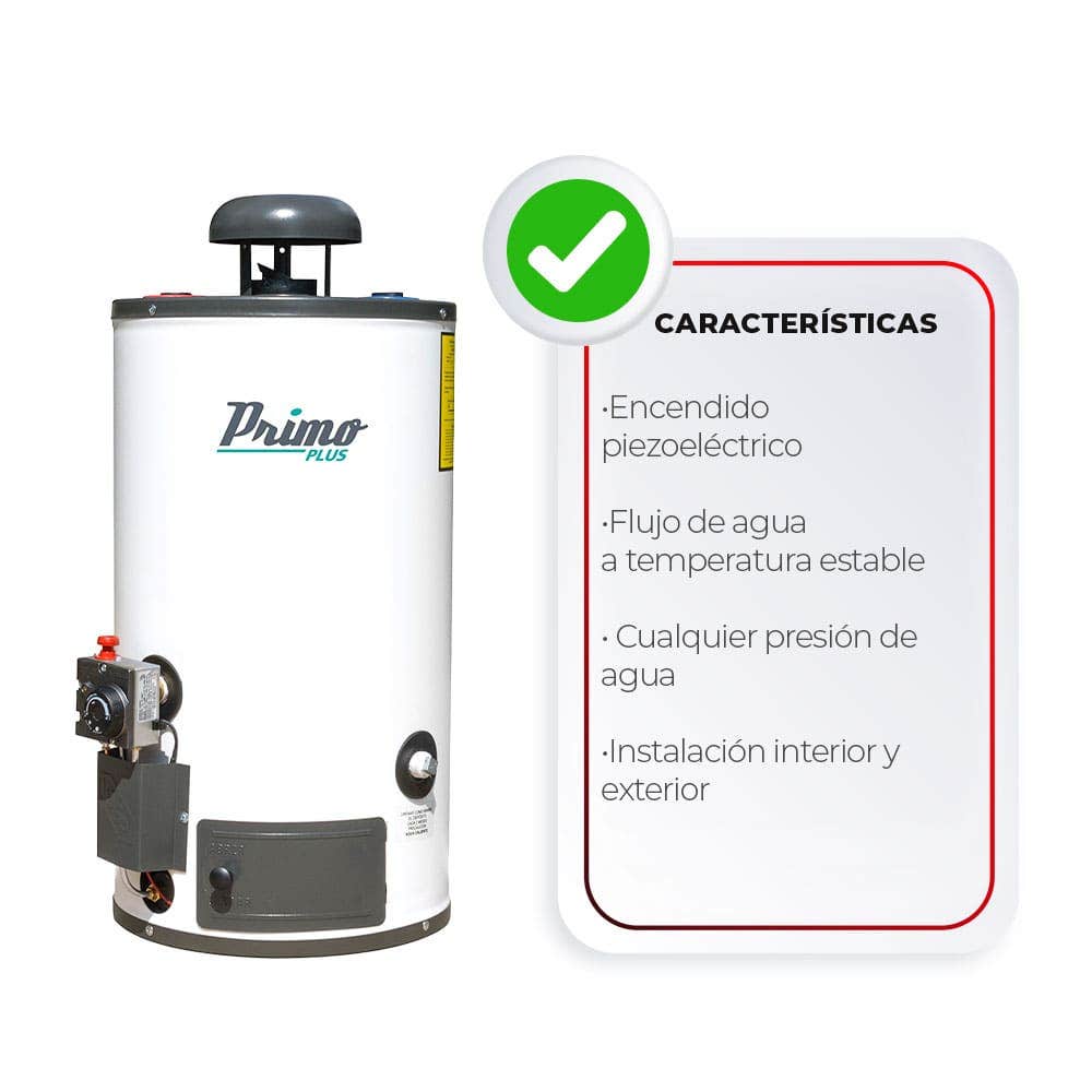 IUSA - Calentador de depósito Primo Plus 40 L, gas natural, IUSA