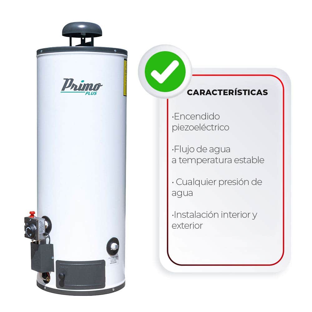 IUSA - Calentador de depósito Primo Plus 60 L, gas L.P., IUSA