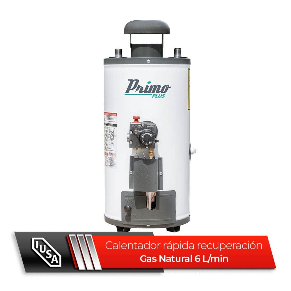 IUSA - Calentador rápida recuperación Primo Plus, 6 L, gas natural, IUSA