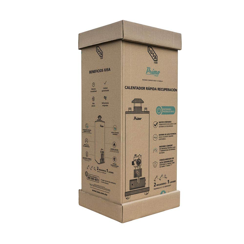IUSA - Calentador rápida recuperación Primo Plus, 12 L, gas natural, IUSA
