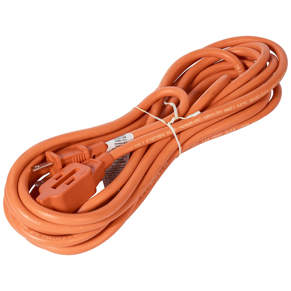 IUSA - Extensión anaranjada de uso rudo IUSA 2 x 16 AWG 6 m