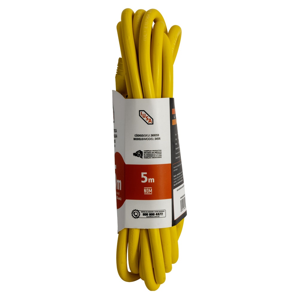 IUSA - Extensión amarilla de uso rudo IUSA 3 x 14 AWG
