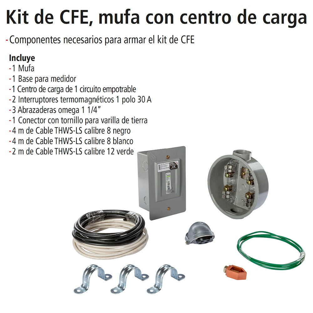 IUSA - Kit de mufa con centro de carga IUSA
