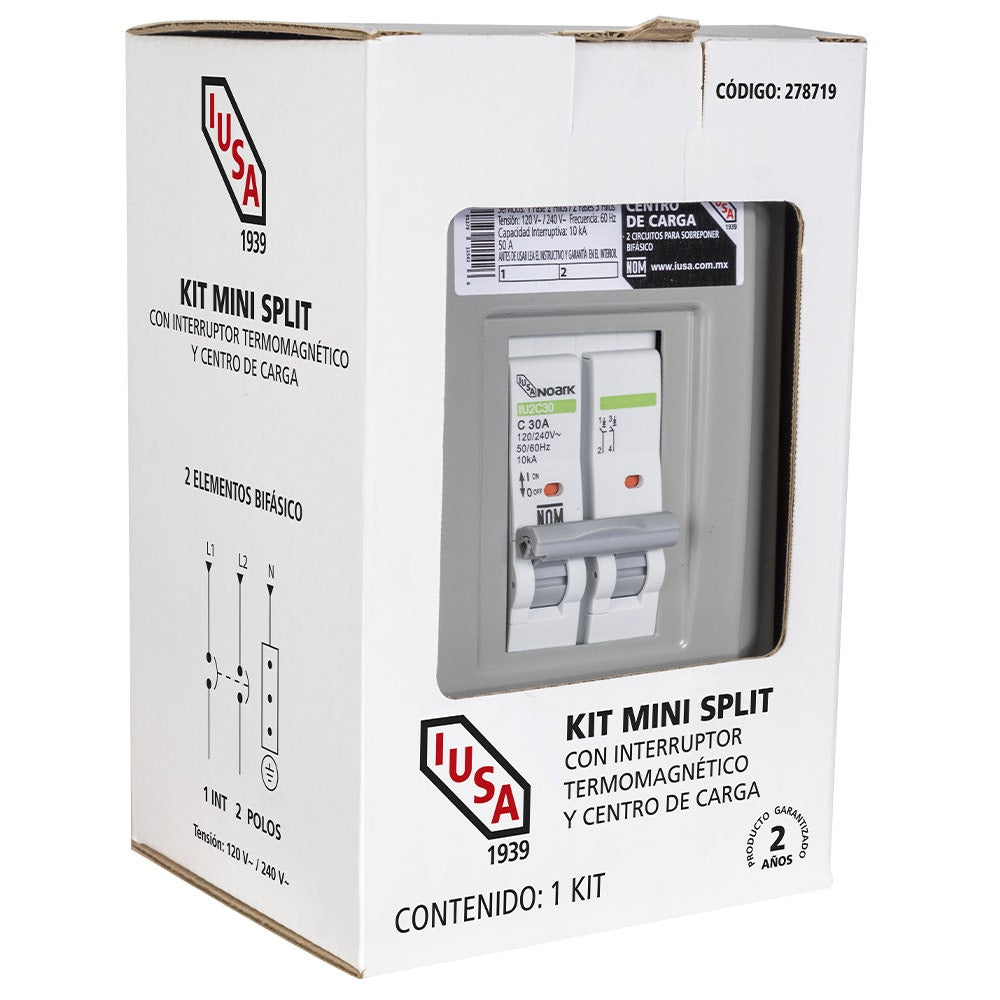 IUSA - Kit de instalación eléctrica para minisplit, 30 a, iusa