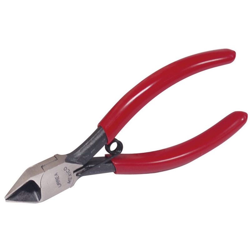 Pinza para electrónica con mango rubber grip corte diagonal de 4-3/16"
