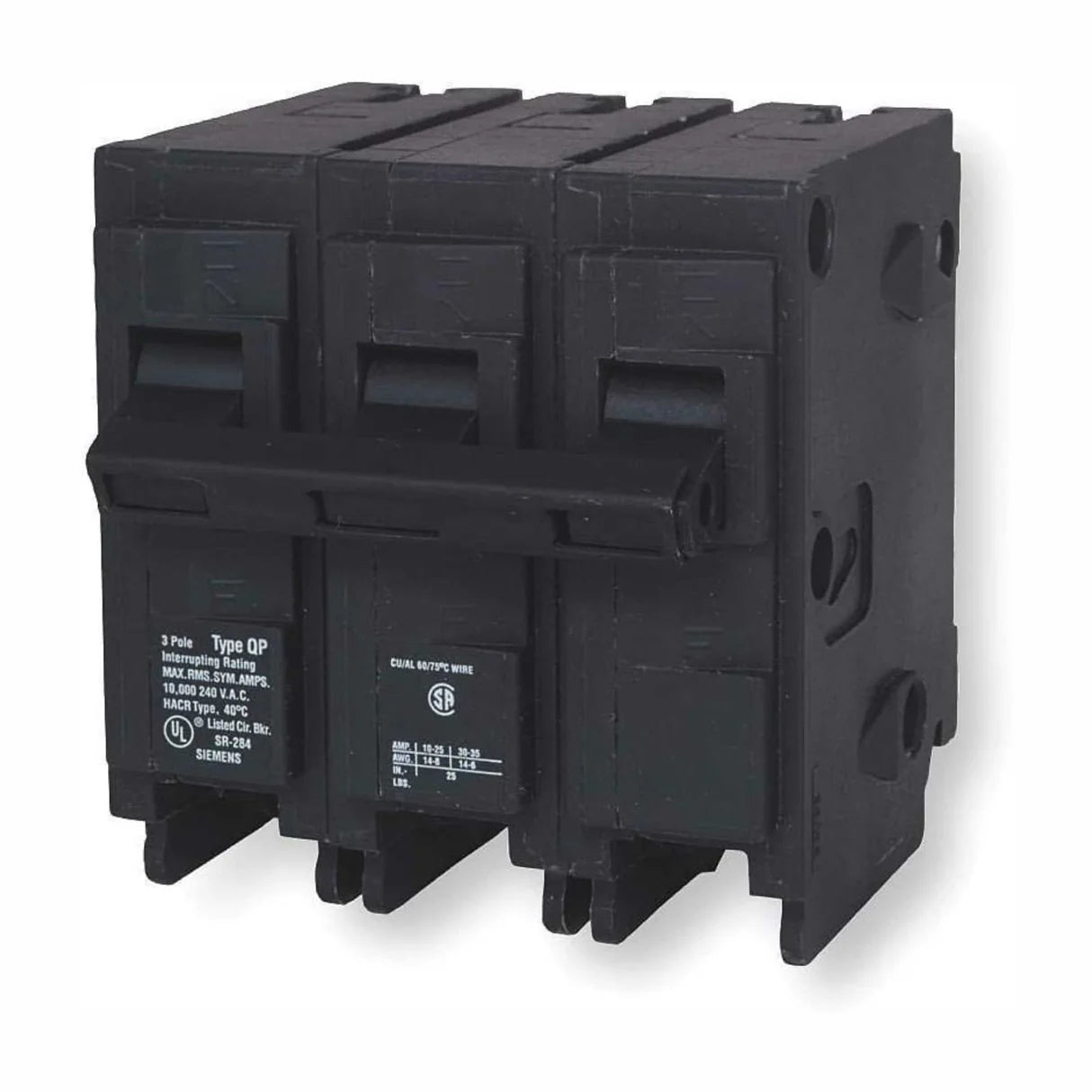 SIEMENS - Interruptor automático enchufable tipo QP 3 polos, 20 amp