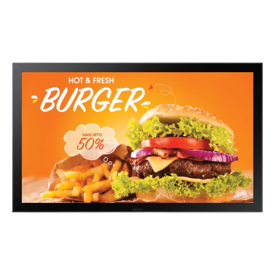 SAMSUNG ELECTRONICS - Pantalla LED Profesional para Exterior / 24" Full HD / Brillo 1500 nits / IP66 / Operación 24/7 / HDMI y LAN / VESA 1200x400 mm
