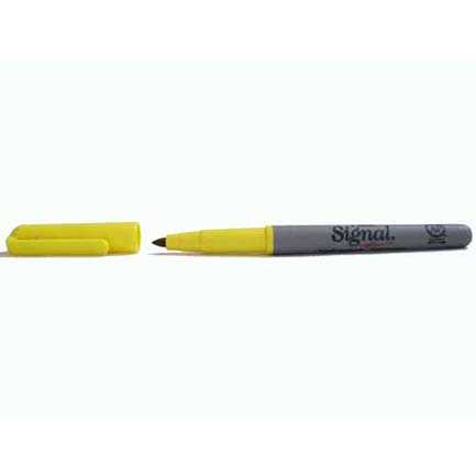 SIGNAL - Marcador Signal 30005 Permanente Fino Amarillo C/12
