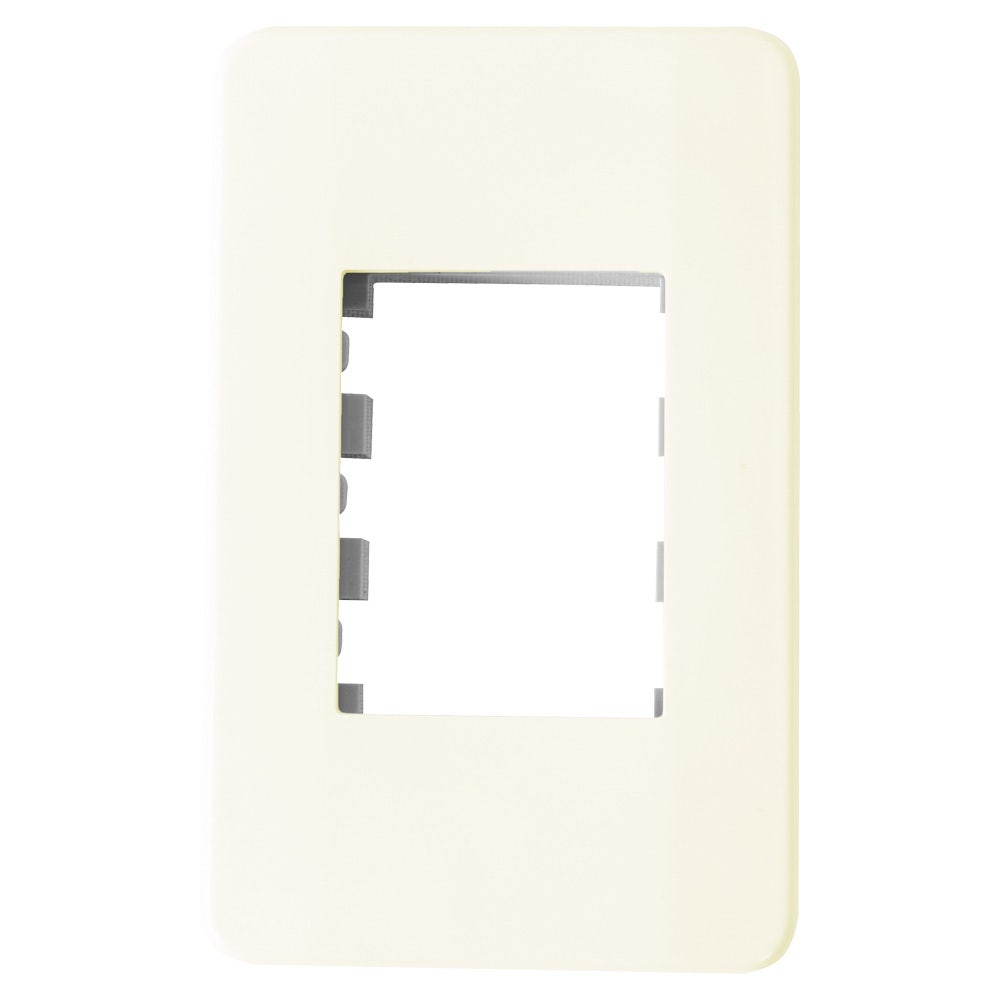 IUSA - Placa tradizione de 3 ventanas color marfil