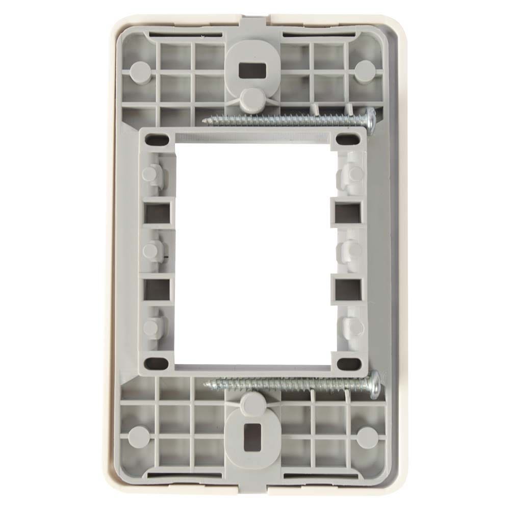 IUSA - Placa tradizione de 3 ventanas color marfil