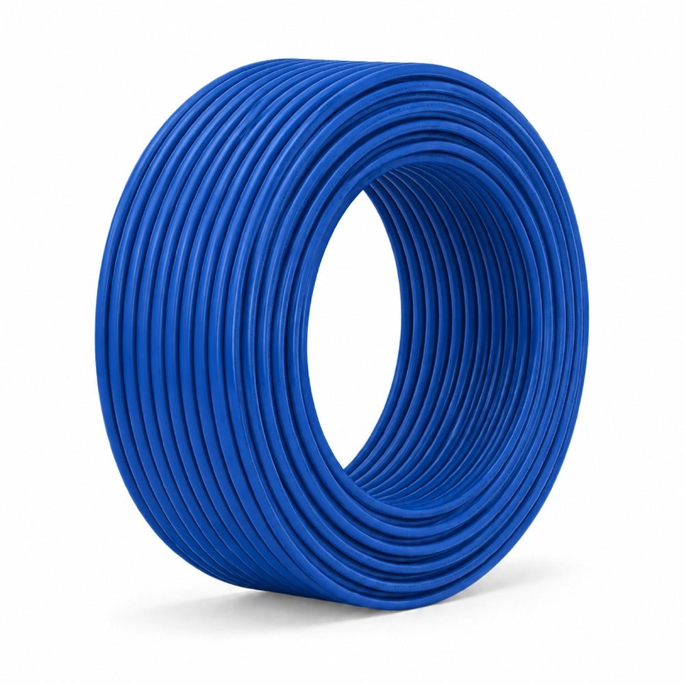 IUSA - Cable THW-LS / THHW-LS CE RoHS, caja de 100 m, 14 AWG, azul