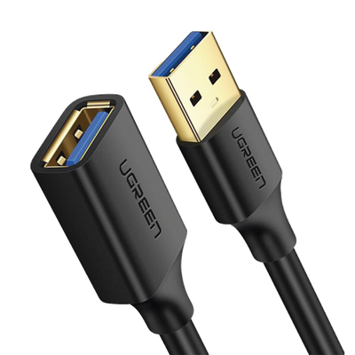 UGREEN - Cable Extensor USB 3.0 / 5 Gbps / 3 m (9.8 ft) / Macho a Hembra / Blindaje Múltiple / Conectores Dorados