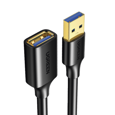 UGREEN - Cable Extensor USB 3.0 / 3 Metros / Macho-Hembra / 5 Gbps / Ultra Durabilidad / Núcleo de cobre estañado 28/22 AWG / Blindaje interior múltiple / Ideal para teclado, mouse , etc.