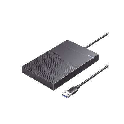 UGREEN - Carcasa de Disco Duro 2.5'' (Enclosure) | Adecuado para HDD y SSD de 2.5” | Chip Inteligente | UASP & TRIM | Led Indicador | ABS | Hibernación Automática | Compatible con SATA I II III, HDD, SSD de hasta 6TB.