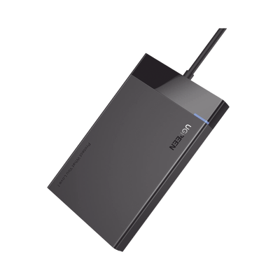 UGREEN - Carcasa de Disco Duro 2.5'' (Enclosure) | Velocidad SATA 3.0 de hasta 6 Gbps | Compatible con SATA 2.0/1.0 | Velocidad USB 3.0 de hasta 5 Gbps | Compatible con USB 2.0 y 1.1 | SATA I II III, HDD, SSD de hasta 10TB.