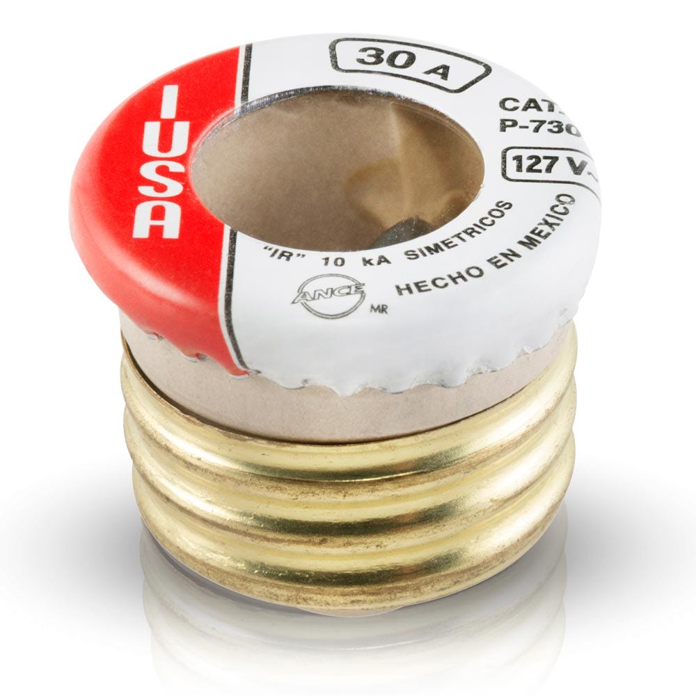 IUSA - Fusible tipo tapón 30a x 127v