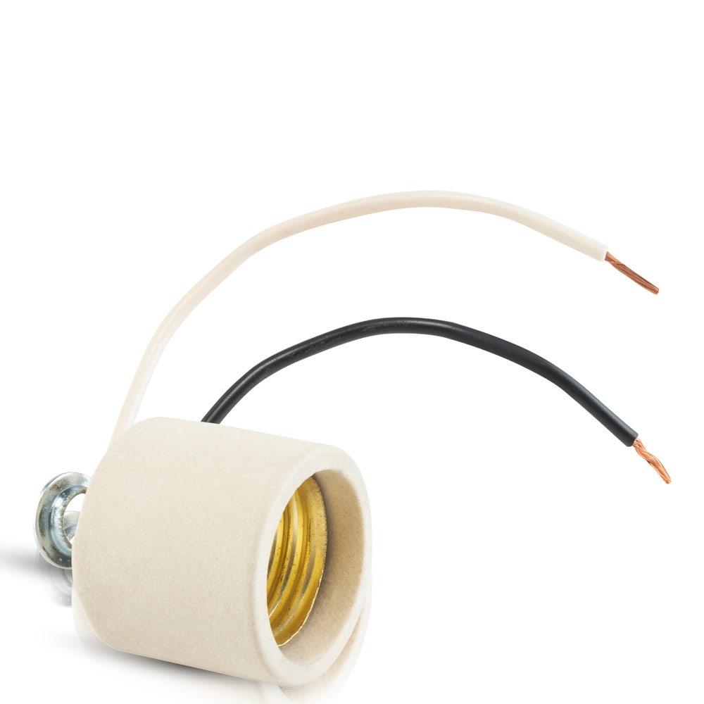IUSA - Porta lámpara para candil con niple y cables