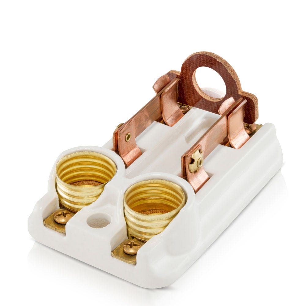 IUSA - Interruptor de 2 polos para fusible tipo tapón