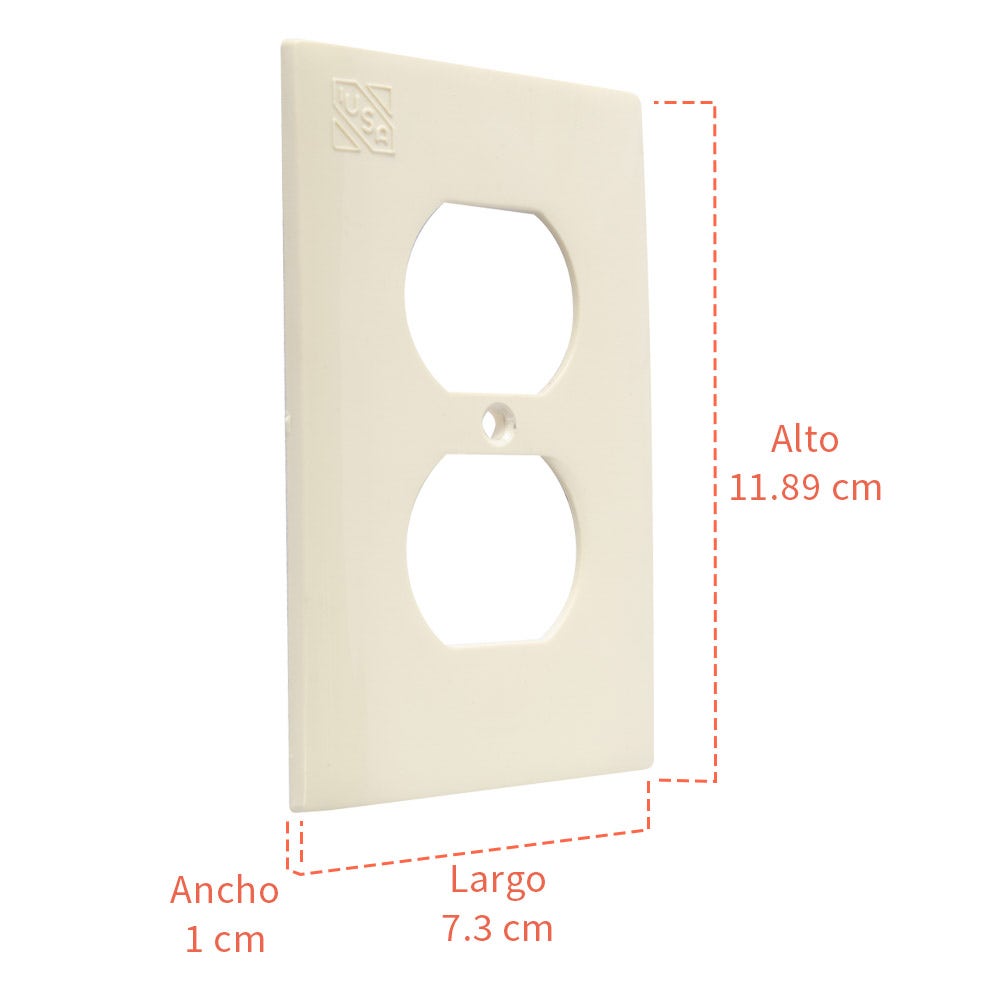 IUSA - Placa de abs para receptáculo