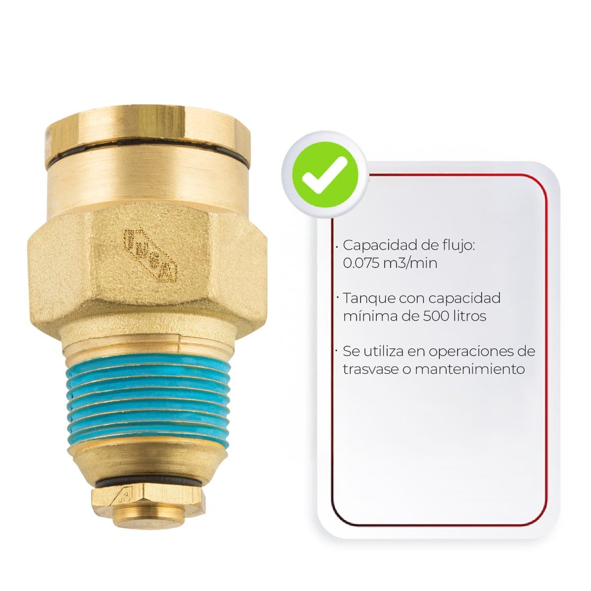 IUSA - Válvula de drenado para tanque estacionario