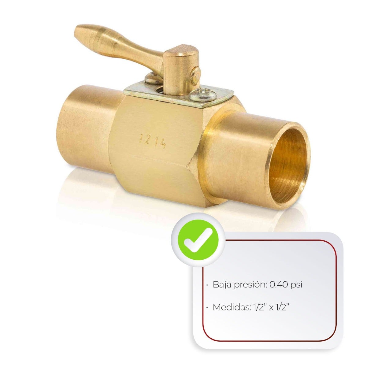 IUSA - Válvula de paso soldable a soldable