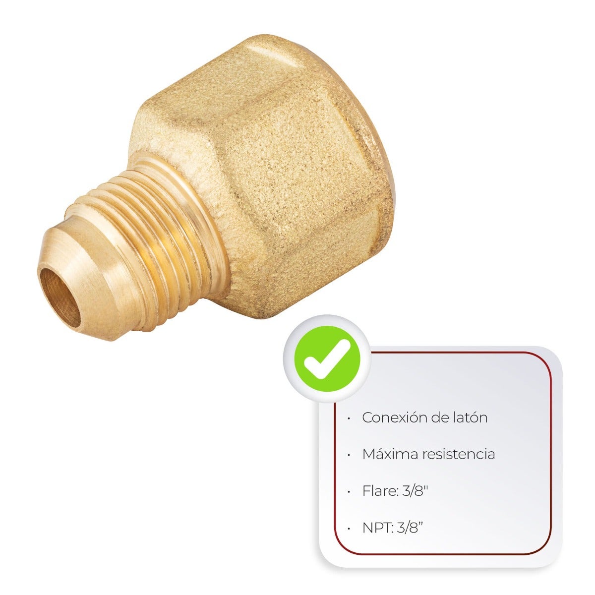 IUSA - Niple campana 3/8” x 3/8”