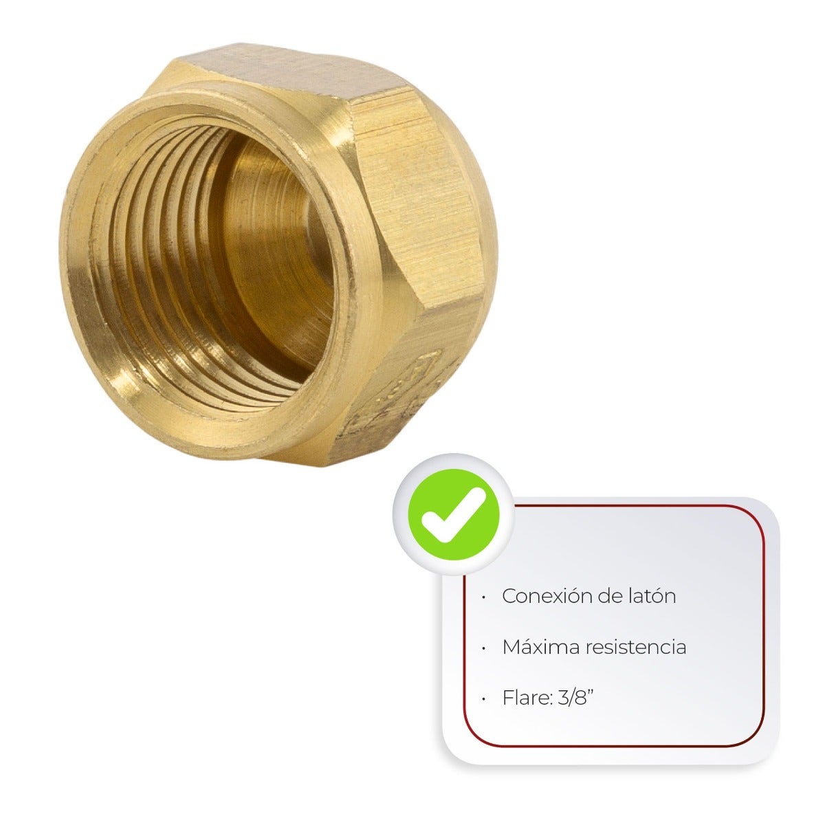 IUSA - Tapón hembra 3/8” flare