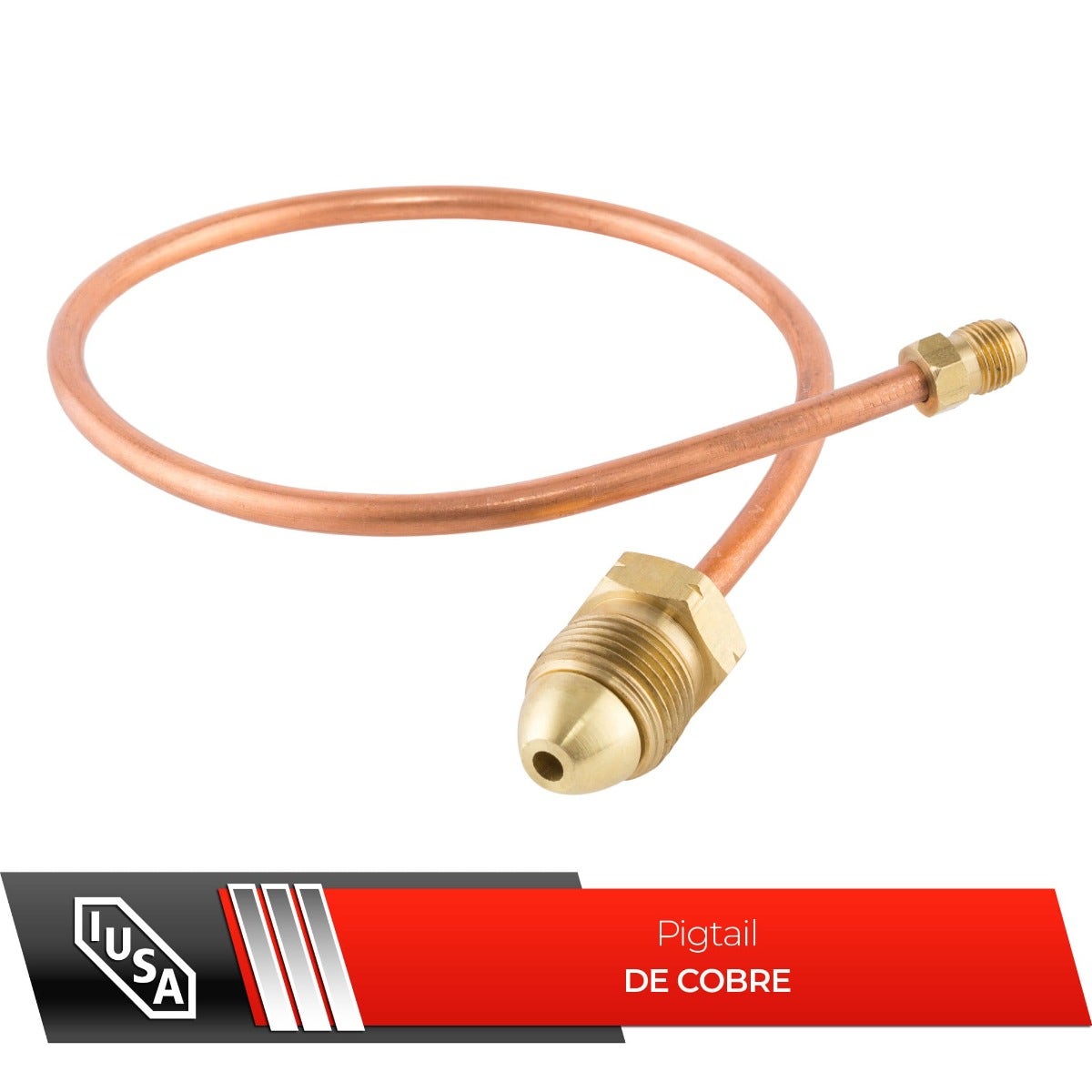 IUSA - Pigtail de cobre para controles de gas