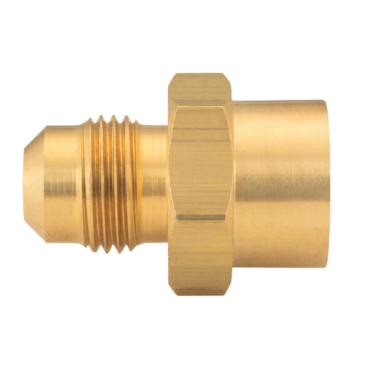 IUSA - Niple flare a soldable 3/8” x 1/2”