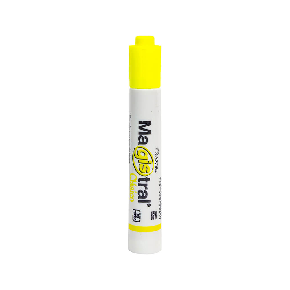 MAGISTRAL - MARCADOR MAGISTRAL 83405 AMARILLO P/PIZARRON PLASTICO C/12