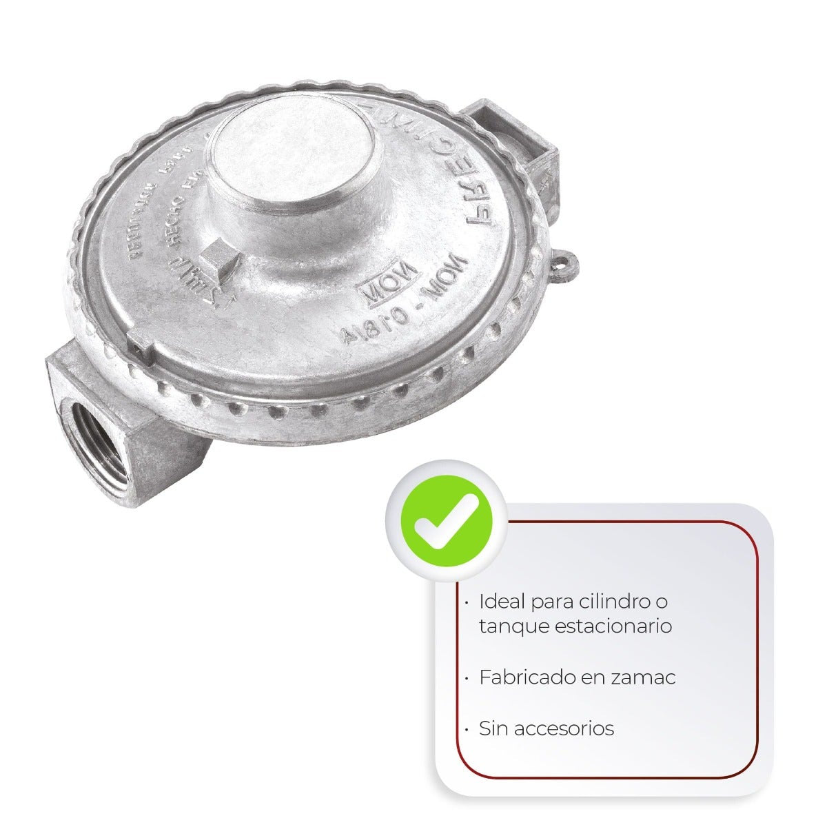 IUSA - Regulador de gas l.p. 1 vía baja presión modelo 3100 a00