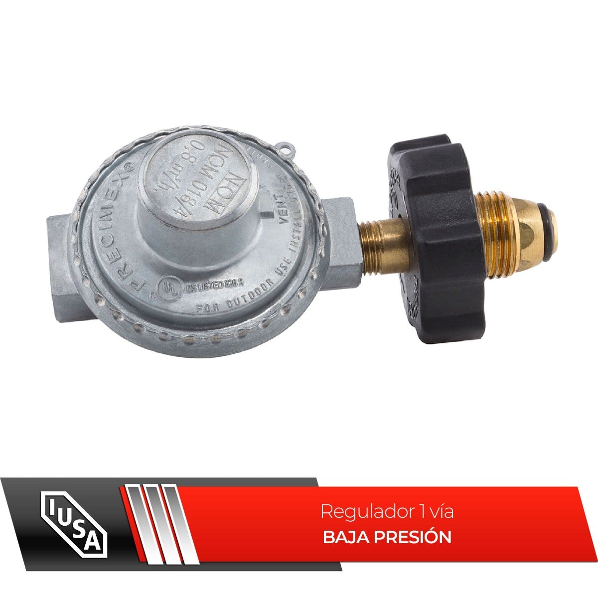 IUSA - Regulador de gas L.P. 1 vía baja presión modelo 5000 AS0