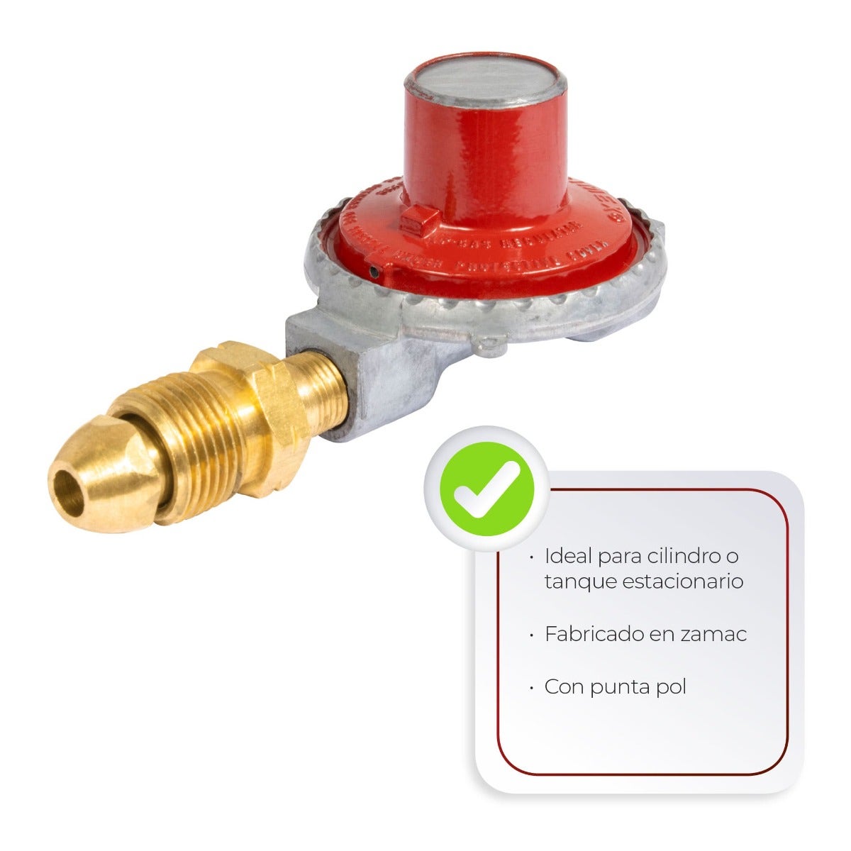 IUSA - Regulador de gas L.P. 1 vía alta presión modelo 7000 AZ0