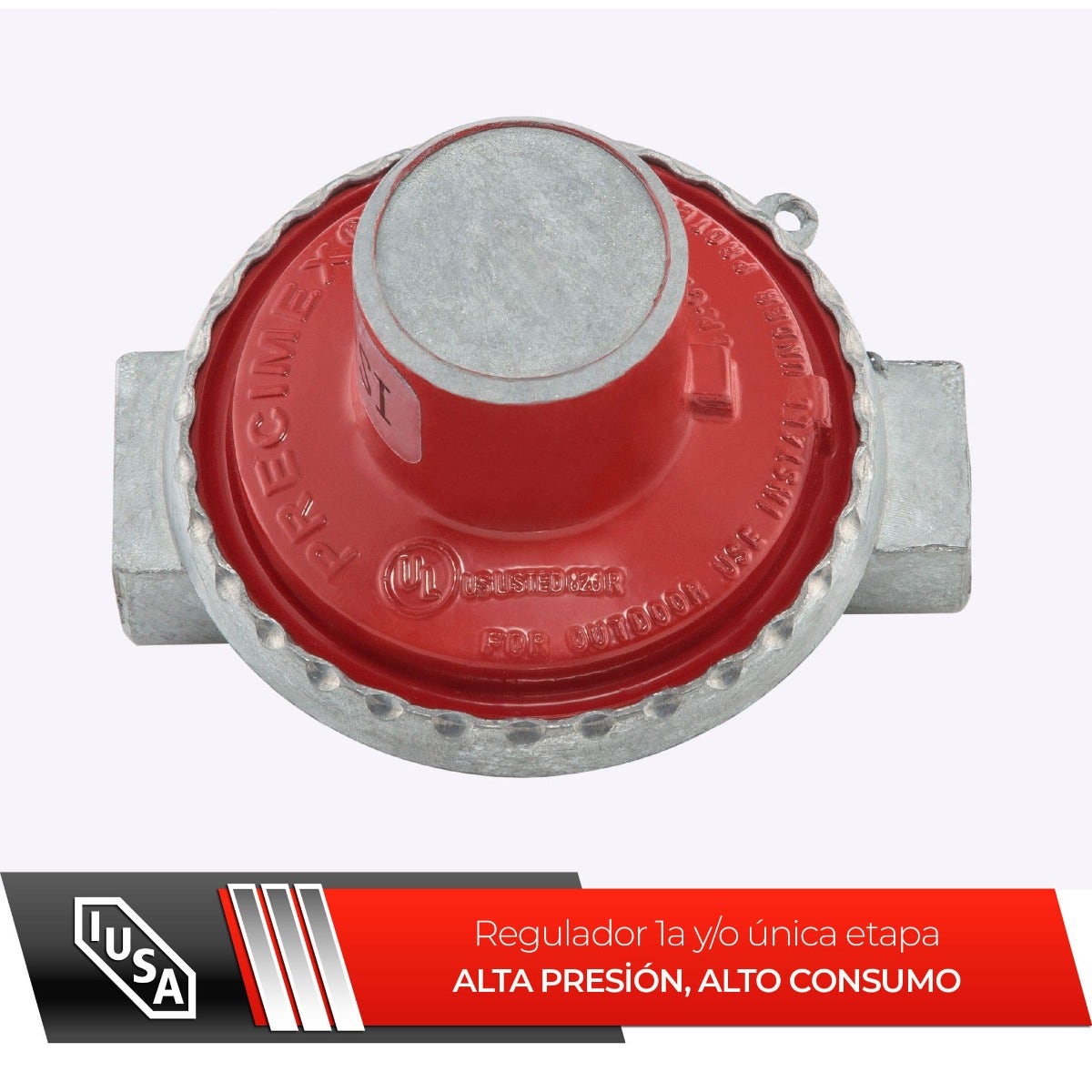 IUSA - Regulador de gas L.P. 1 vía alta presión modelo 7000 A00