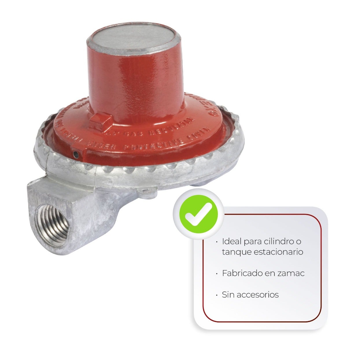 IUSA - Regulador de gas L.P. 1 vía alta presión modelo 7000 A00