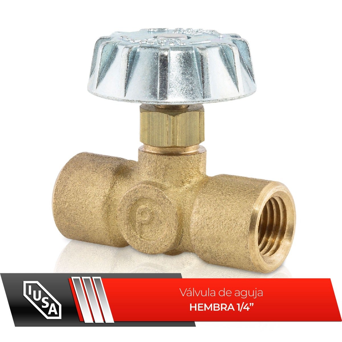 IUSA - Válvula aguja tipo hembra 1/4”