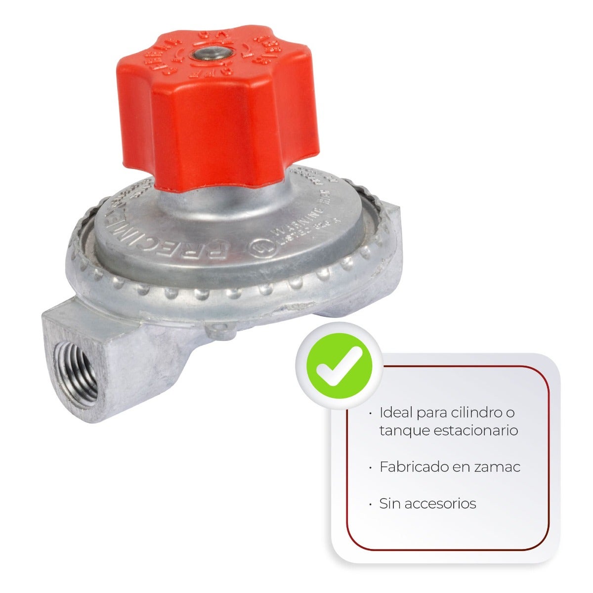 IUSA - Regulador de gas lp 1 vía baja presión modelo 7003 a00